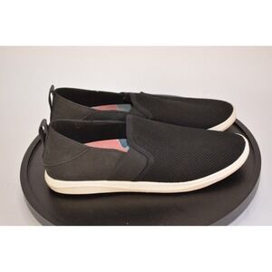 OluKai Shoes Women's Size 9 Black Hale'iwa Slip On